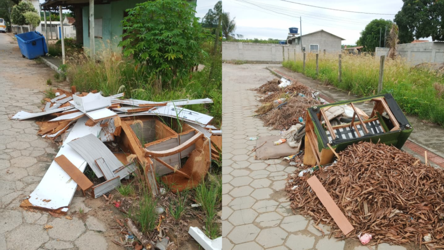 Demora no recolhimento de entulho gera transtornos em Linhares