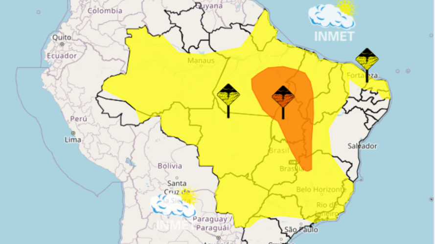  Inmet divulga novo alerta de perigo potencial de chuvas para o ES