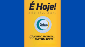 Começou o curso técnico em enfermagem do Cetec com últimas vagas disponíveis