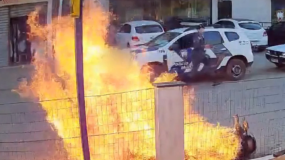 Morreu no hospital a mãe que tentou impedir o filho de incendiar a própria moto em Domingos Martins