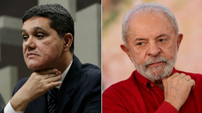 Ricardo Ferraço encontra-se com Lula no aeroporto de Vitória