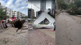 Vendaval derrubou árvores e destelhou casas e lojas na Grande Vitória 