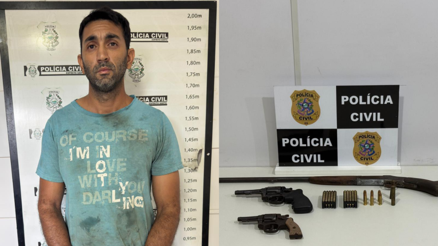 Suspeito de violência doméstica é preso com armas e munições em Linhares