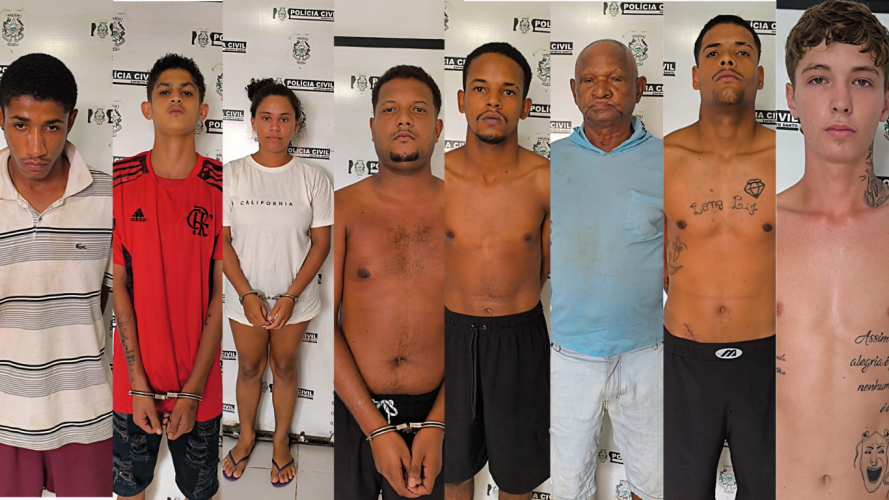 Suspeitos de tráfico são presos em operação da polícia em Rio Bananal