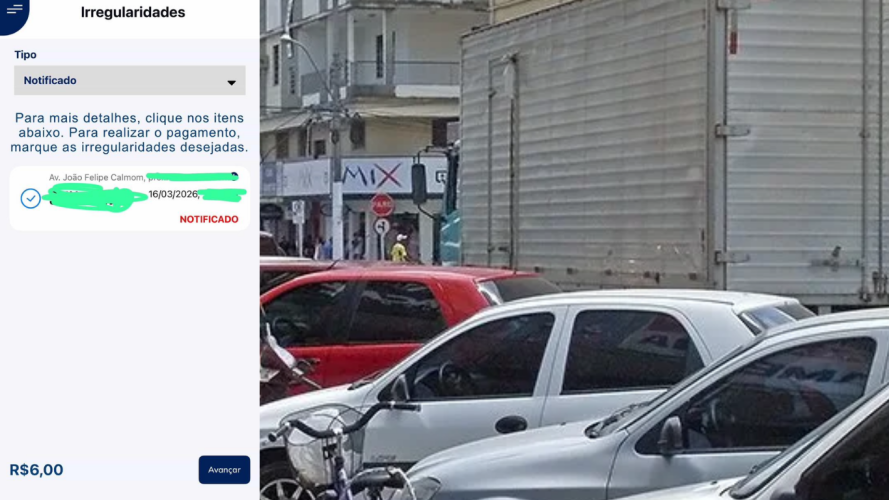 Tarifa do rotativo por estacionamento irregular em Linhares subiu 100%